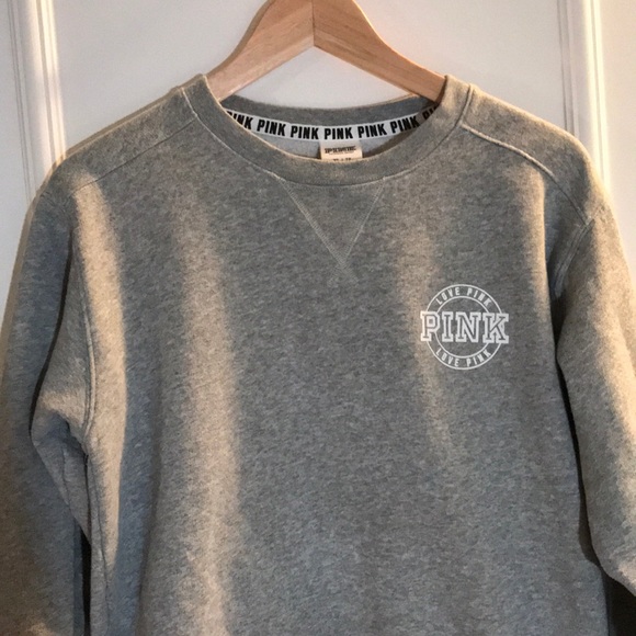 PINK Victoria's Secret Sweaters - PINK Grey Sweatshirt